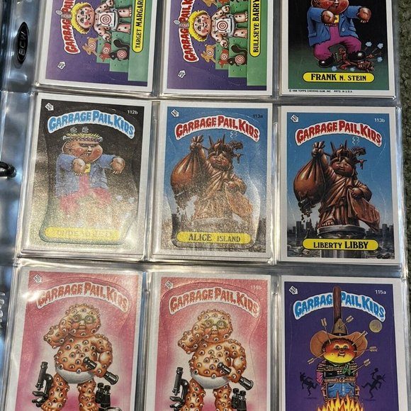 1986 GARBAGE PAIL KIDS OS3 Series 3 Complete Card Set W/ Album! 84 To 124 A&B! - Picture 8 of 10